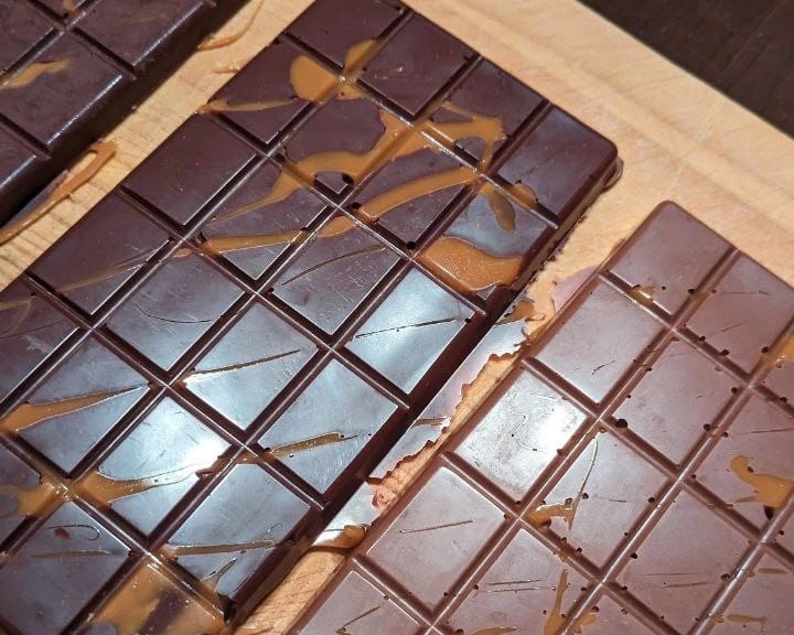Psilocybin-infused dark chocolate bars